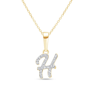 Cursive Diamond Initial Necklace - H Necklaces Estella Collection #product_description# 18557 14k Diamond Gemstone #tag4# #tag5# #tag6# #tag7# #tag8# #tag9# #tag10# 14k Yellow Gold