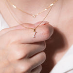 Cursive Diamond Initial Necklace - I Necklaces Estella Collection #product_description# 18557 14k Diamond Gemstone #tag4# #tag5# #tag6# #tag7# #tag8# #tag9# #tag10# 14k Yellow Gold