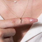 Cursive Diamond Initial Necklace - I Necklaces Estella Collection #product_description# 18557 14k Diamond Gemstone #tag4# #tag5# #tag6# #tag7# #tag8# #tag9# #tag10# 14k Yellow Gold