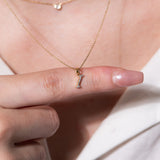 Cursive Diamond Initial Necklace - I Necklaces Estella Collection #product_description# 18557 14k Diamond Gemstone #tag4# #tag5# #tag6# #tag7# #tag8# #tag9# #tag10# 14k Yellow Gold