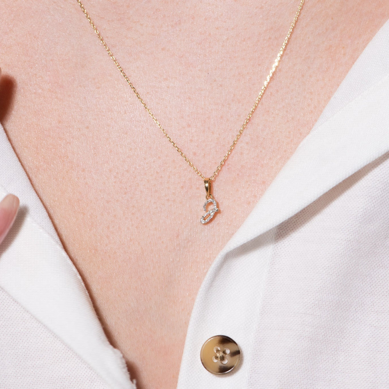 Cursive Diamond Initial Necklace - J Necklaces Estella Collection #product_description# 18557 14k Diamond Gemstone #tag4# #tag5# #tag6# #tag7# #tag8# #tag9# #tag10# 14k Yellow Gold