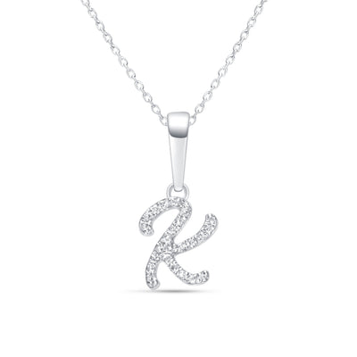 Cursive Diamond Initial Necklace - K Necklaces Estella Collection #product_description# 18557 14k Diamond Gemstone #tag4# #tag5# #tag6# #tag7# #tag8# #tag9# #tag10# 14k White Gold