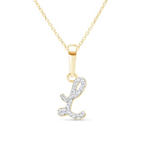 Cursive Diamond Initial Necklace - L Necklaces Estella Collection #product_description# 18557 14k Diamond Gemstone #tag4# #tag5# #tag6# #tag7# #tag8# #tag9# #tag10# 14k Yellow Gold