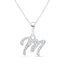 Cursive Diamond Initial Necklace - M Necklaces Estella Collection #product_description# 18557 14k Diamond Gemstone #tag4# #tag5# #tag6# #tag7# #tag8# #tag9# #tag10# 14k White Gold