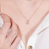 Cursive Diamond Initial Necklace - M Necklaces Estella Collection #product_description# 18557 14k Diamond Gemstone #tag4# #tag5# #tag6# #tag7# #tag8# #tag9# #tag10# 14k Yellow Gold