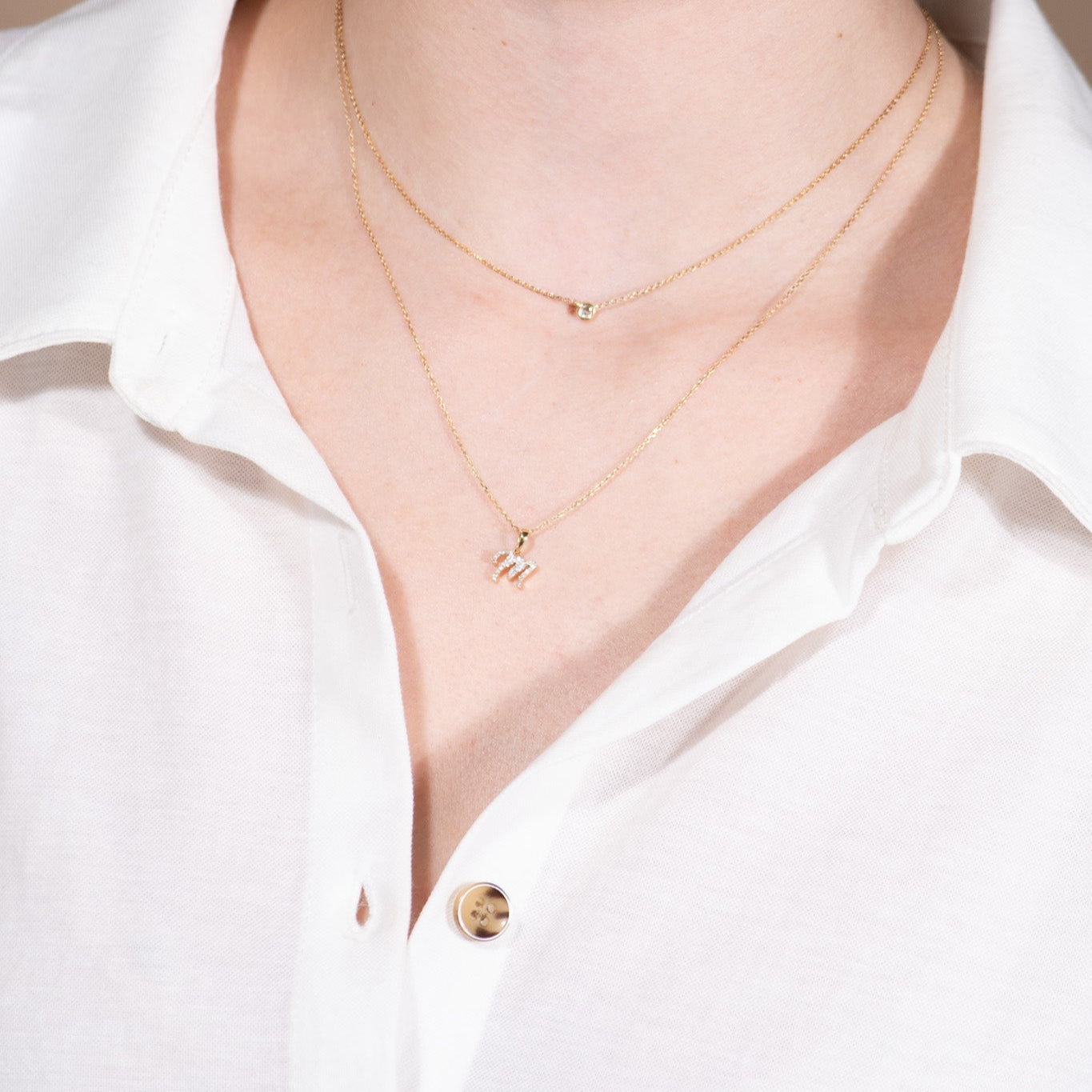 Cursive Diamond Initial Necklace - M Necklaces Estella Collection #product_description# 18557 14k Diamond Gemstone #tag4# #tag5# #tag6# #tag7# #tag8# #tag9# #tag10# 14k Yellow Gold
