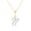 Cursive Diamond Initial Necklace - N Necklaces Estella Collection #product_description# 18557 14k Diamond Gemstone #tag4# #tag5# #tag6# #tag7# #tag8# #tag9# #tag10# 14k Yellow Gold