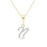 Cursive Diamond Initial Necklace - N Necklaces Estella Collection #product_description# 18557 14k Diamond Gemstone #tag4# #tag5# #tag6# #tag7# #tag8# #tag9# #tag10# 14k Yellow Gold