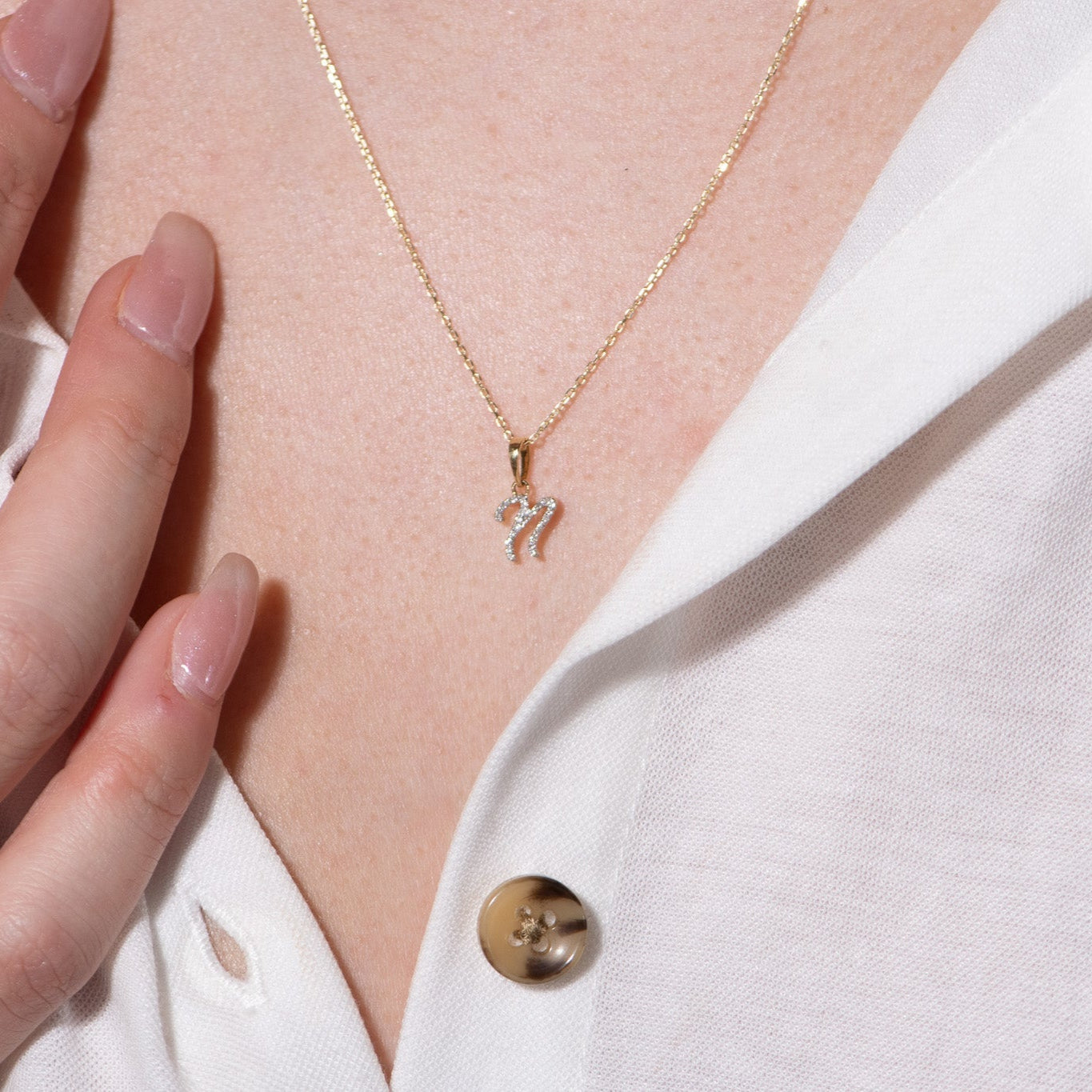 Cursive Diamond Initial Necklace - N Necklaces Estella Collection #product_description# 18557 14k Diamond Gemstone #tag4# #tag5# #tag6# #tag7# #tag8# #tag9# #tag10# 14k Yellow Gold