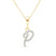 Cursive Diamond Initial Necklace - P Necklaces Estella Collection #product_description# 18557 14k Diamond Gemstone #tag4# #tag5# #tag6# #tag7# #tag8# #tag9# #tag10# 14k Yellow Gold