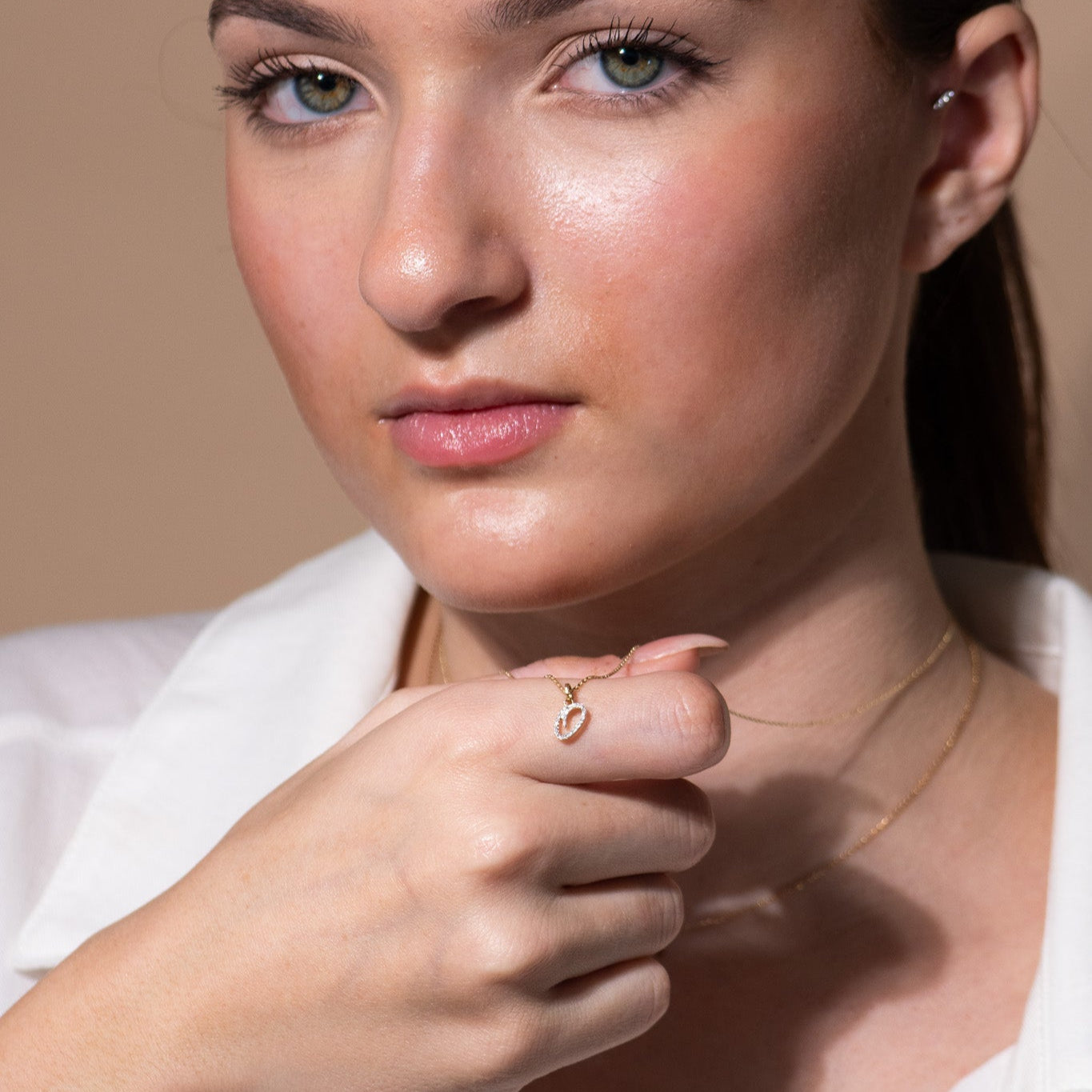 Cursive Diamond Initial Necklace - Q Necklaces Estella Collection #product_description# 18557 14k Diamond Gemstone #tag4# #tag5# #tag6# #tag7# #tag8# #tag9# #tag10# 14k Yellow Gold