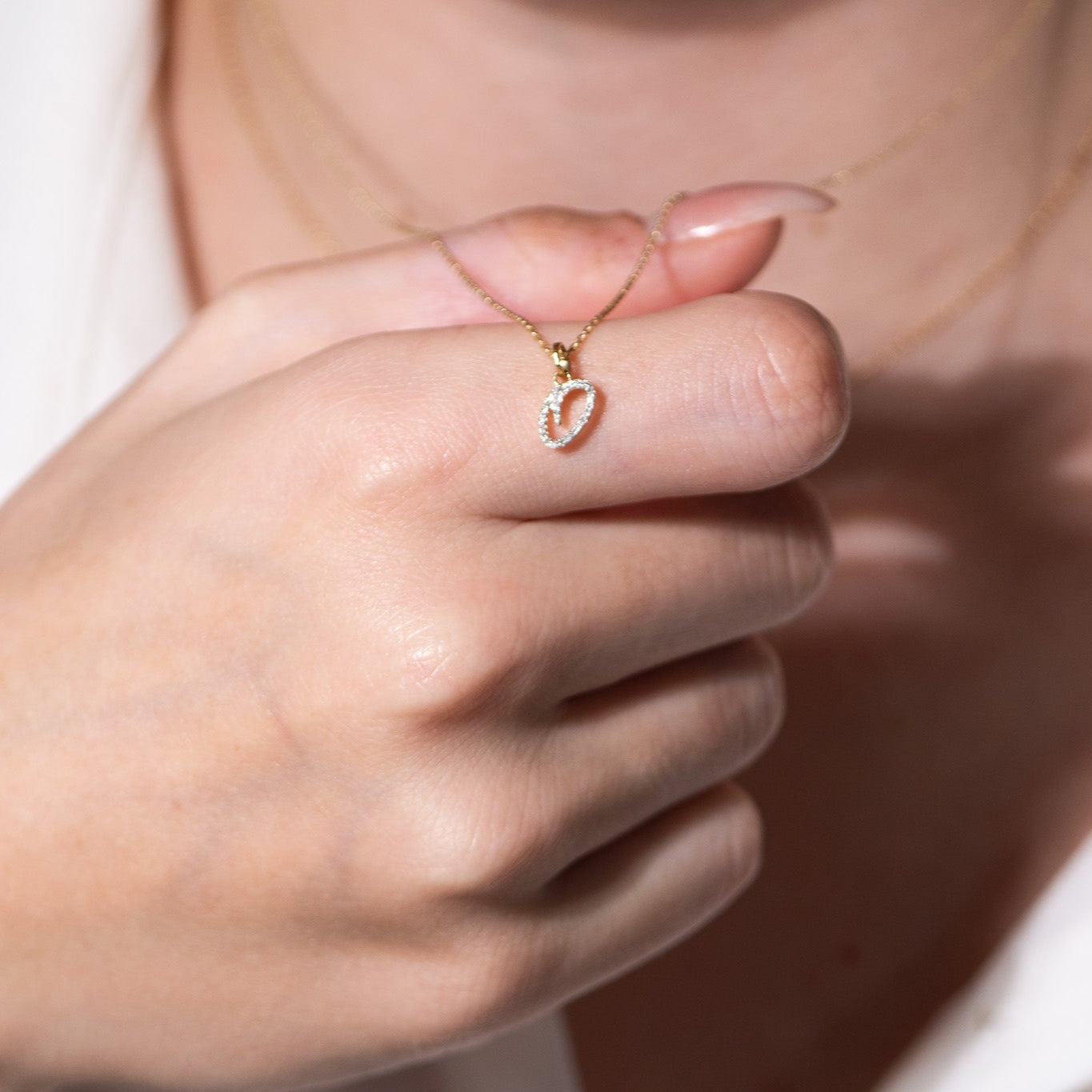 Cursive Diamond Initial Necklace - Q Necklaces Estella Collection #product_description# 18557 14k Diamond Gemstone #tag4# #tag5# #tag6# #tag7# #tag8# #tag9# #tag10# 14k Yellow Gold