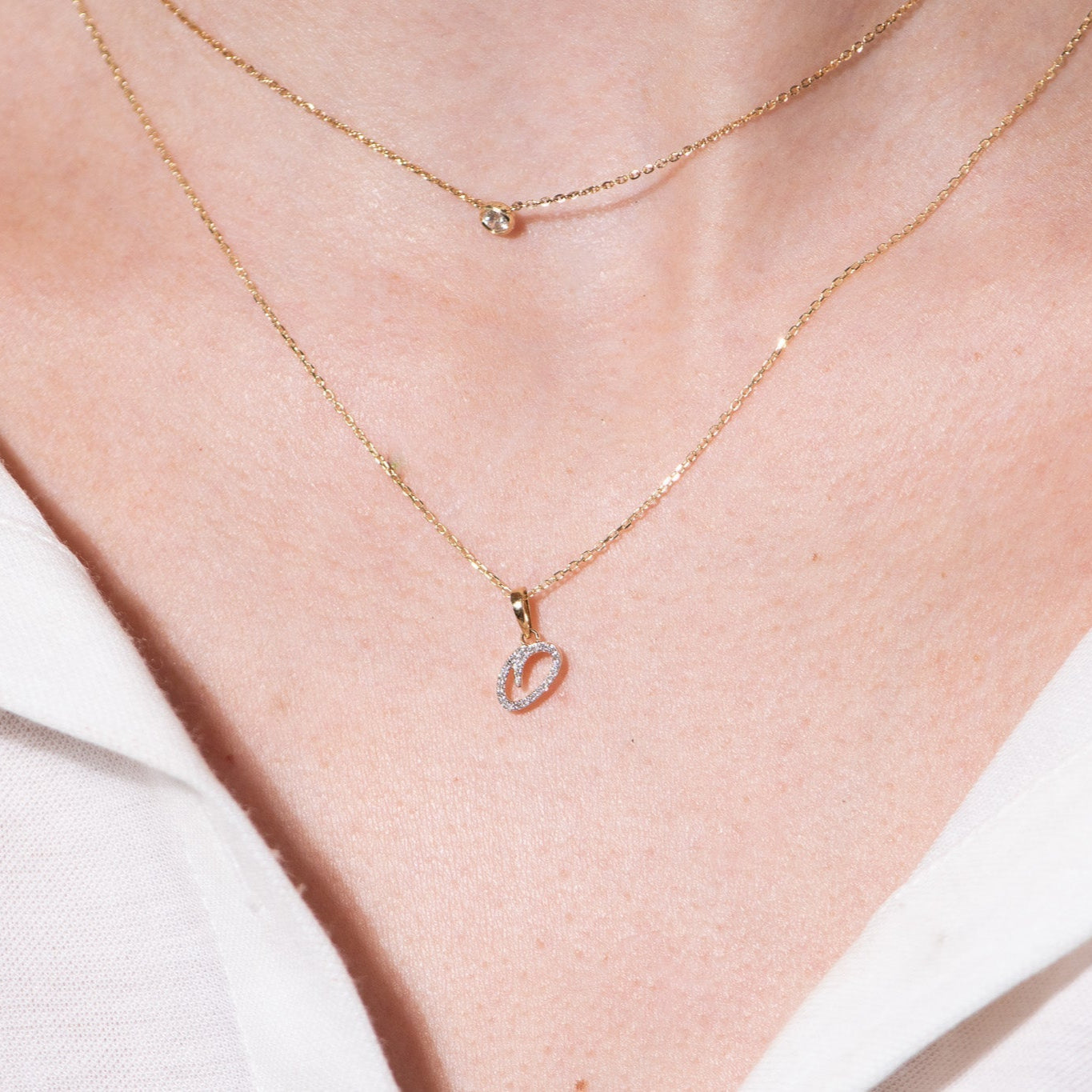 Cursive Diamond Initial Necklace - Q Necklaces Estella Collection #product_description# 18557 14k Diamond Gemstone #tag4# #tag5# #tag6# #tag7# #tag8# #tag9# #tag10# 14k Yellow Gold