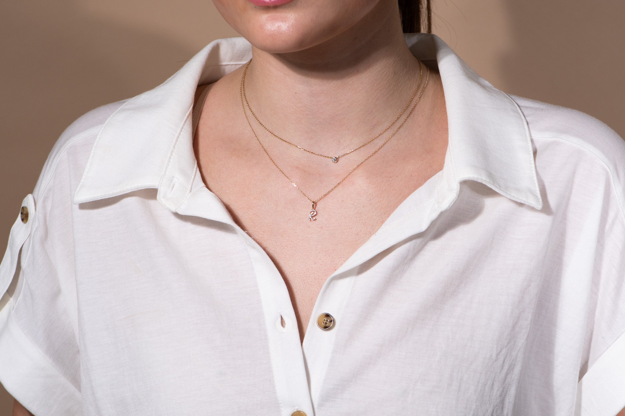 Cursive Diamond Initial Necklace - R Necklaces Estella Collection #product_description# 18557 14k Diamond Gemstone #tag4# #tag5# #tag6# #tag7# #tag8# #tag9# #tag10# 14k Yellow Gold
