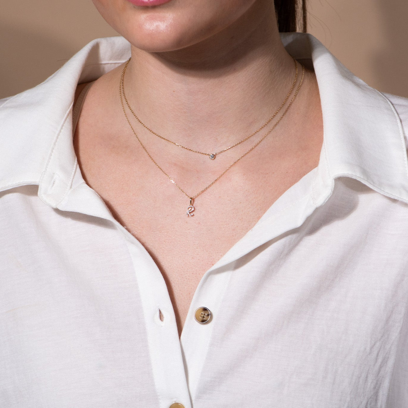 Cursive Diamond Initial Necklace - R Necklaces Estella Collection #product_description# 18557 14k Diamond Gemstone #tag4# #tag5# #tag6# #tag7# #tag8# #tag9# #tag10# 14k Yellow Gold