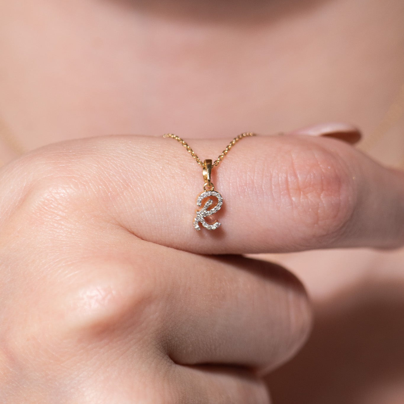 Cursive Diamond Initial Necklace - R Necklaces Estella Collection #product_description# 18557 14k Diamond Gemstone #tag4# #tag5# #tag6# #tag7# #tag8# #tag9# #tag10# 14k Yellow Gold