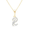 Cursive Diamond Initial Necklace - R Necklaces Estella Collection #product_description# 18557 14k Diamond Gemstone #tag4# #tag5# #tag6# #tag7# #tag8# #tag9# #tag10# 14k Yellow Gold
