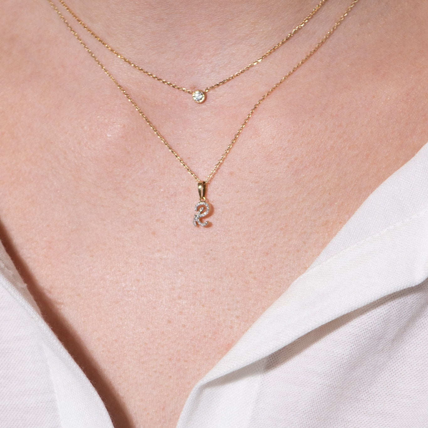 Cursive Diamond Initial Necklace - R Necklaces Estella Collection #product_description# 18557 14k Diamond Gemstone #tag4# #tag5# #tag6# #tag7# #tag8# #tag9# #tag10# 14k Yellow Gold