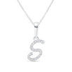 Cursive Diamond Initial Necklace - S Necklaces Estella Collection #product_description# 18557 14k Diamond Gemstone #tag4# #tag5# #tag6# #tag7# #tag8# #tag9# #tag10# 14k White Gold