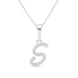 Cursive Diamond Initial Necklace - S Necklaces Estella Collection #product_description# 18557 14k Diamond Gemstone #tag4# #tag5# #tag6# #tag7# #tag8# #tag9# #tag10# 14k White Gold