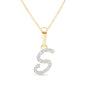 Cursive Diamond Initial Necklace - S Necklaces Estella Collection #product_description# 18557 14k Diamond Gemstone #tag4# #tag5# #tag6# #tag7# #tag8# #tag9# #tag10# 14k Yellow Gold