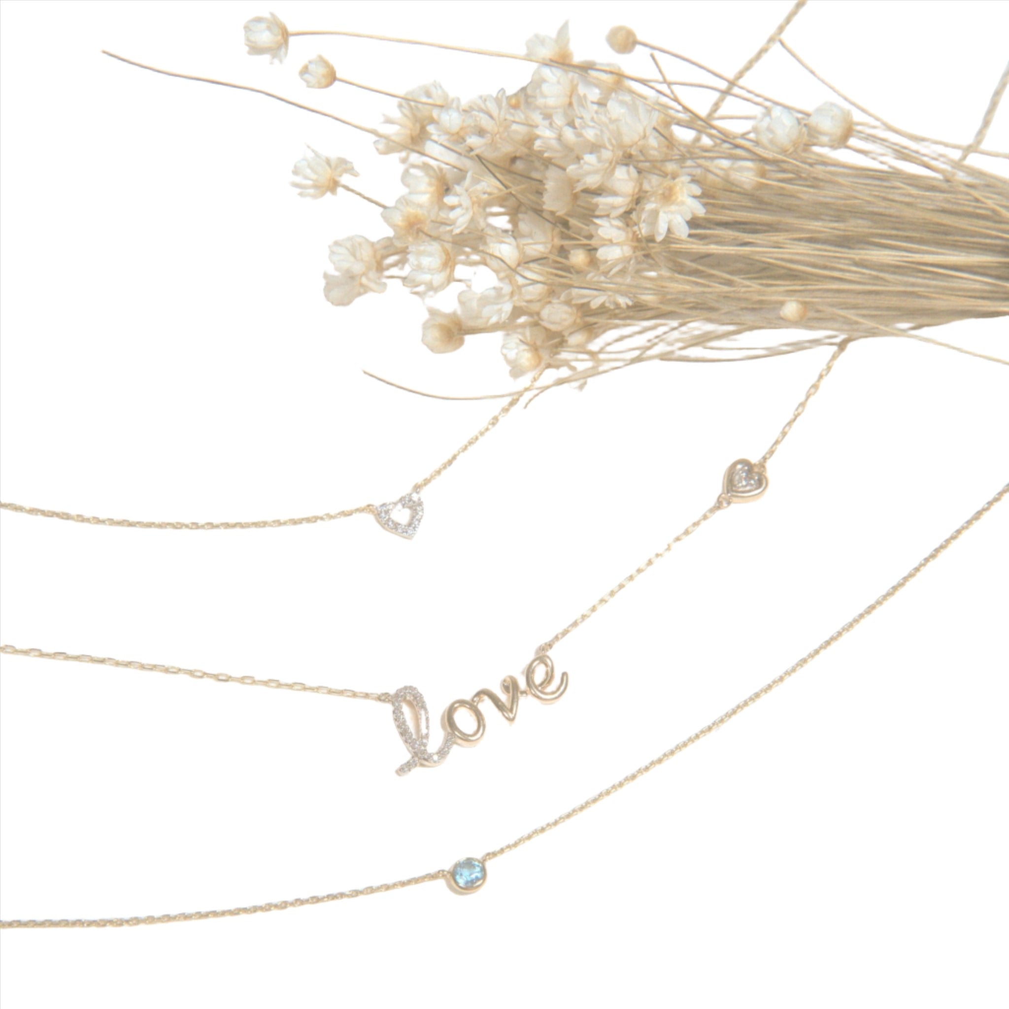 Diamond Love Necklace in Solid 14k Gold Necklaces Estella Collection #product_description# #tag4# #tag5# #tag6# #tag7# #tag8# #tag9# #tag10#