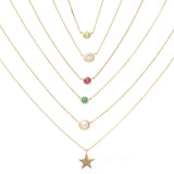 Ruby Station Necklace Bezel Set in 14k Gold Necklaces Estella Collection #product_description# 18413 14k Birthstone Gemstone #tag4# #tag5# #tag6# #tag7# #tag8# #tag9# #tag10# 3MM