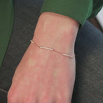 Diamond Tennis Bracelet in Solid 14k Rose Gold