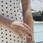 Domed Diamond Constellation Ring in Solid 10k Yellow Gold