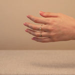 Heart Beaded Cocktail Ring in Solid 14k Yellow Gold