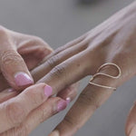 Diamond Swirl Ring in Solid 14k Yellow Gold