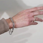 Paperclip Link Bracelet in 925 Sterling Silver