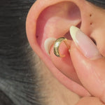 Yellow Gold Bubble Hoop Illusion Cuff