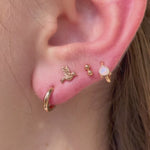 Infinity Hoop in Solid 14k Rose Gold