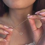 Sliding Bead Necklace in Solid Gold