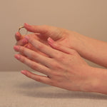 Abstract Diamond Flower Cocktail Ring in Solid 14k Rose Gold