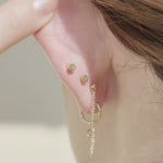 Flat Back Stud Earrings Post  Gold - Internally Threaded in Solid 14k Gold