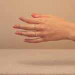 Sapphire Baguette Signet Ring in Solid 14k Yellow Gold