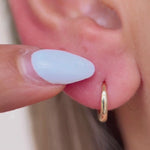 Yellow Gold Starburst Flat Back Threaded Stud Earring