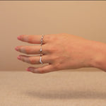 Diamond Chevron Eternity Band in Solid 14k Yellow Gold