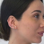 Gold Mini Hoop Earring in Solid 14k Yellow Gold