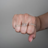 Diamond Love You Cursive Ring