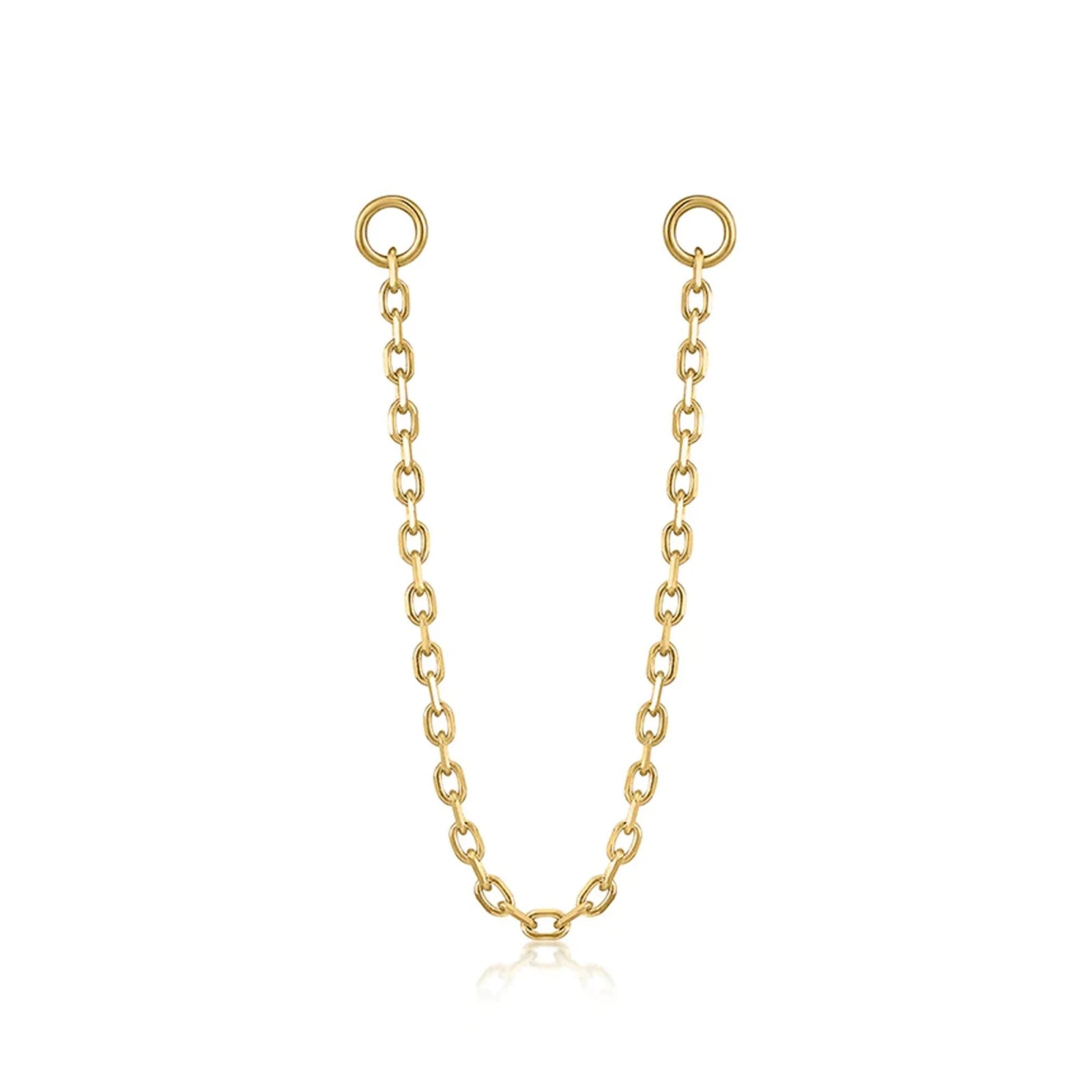 14k Earring Chain Earrings Ear Cuff Chain Helix Chain Earring Solid Gold Threader Earrings Earrings Estella Collection 18386 14k #tag4# #tag5# #tag6# #tag7# #tag8# #tag9# #tag10#