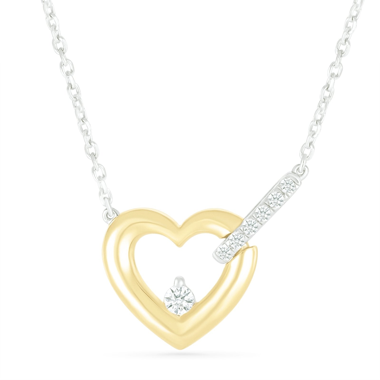 Interlocking Heart Diamond Necklace Bracelets Estella Collection #product_description# 32645 10k 925 Diamond #tag4# #tag5# #tag6# #tag7# #tag8# #tag9# #tag10#