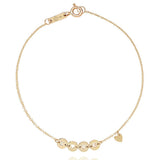 Love Disc Chain Bracelet in Solid Gold Bracelets Estella Collection #product_description# 17672 10k 14k Chain Bracelets #tag4# #tag5# #tag6# #tag7# #tag8# #tag9# #tag10#