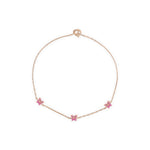 Pink Tourmaline Station Butterfly Bracelet Bracelets Estella Collection 17392 14k Birthstone Chain Bracelets #tag4# #tag5# #tag6# #tag7# #tag8# #tag9# #tag10# 14K Rose Gold