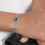 Blue Topaz and Diamond Infinity Heirloom Bracelet Bracelets Estella Collection #product_description# 14k Birthstone Blue Gemstone #tag4# #tag5# #tag6# #tag7# #tag8# #tag9# #tag10#