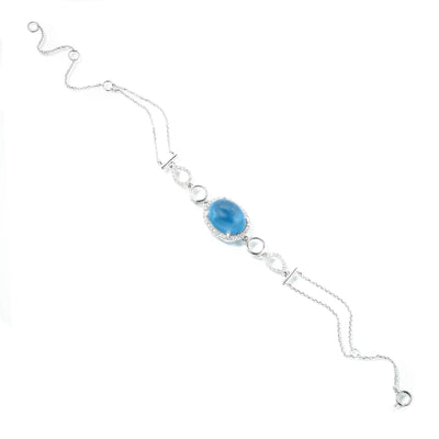 Blue Topaz and Diamond Infinity Heirloom Bracelet Bracelets Estella Collection #product_description# 14k Birthstone Blue Gemstone #tag4# #tag5# #tag6# #tag7# #tag8# #tag9# #tag10#