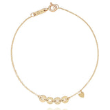 Love Disc Chain Bracelet in Solid Gold Bracelets Estella Collection #product_description# 17661 10k 14k Chain Bracelets #tag4# #tag5# #tag6# #tag7# #tag8# #tag9# #tag10#