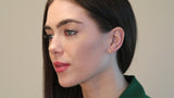 Diamond Coil Huggie Earrings in Solid 14k Gold